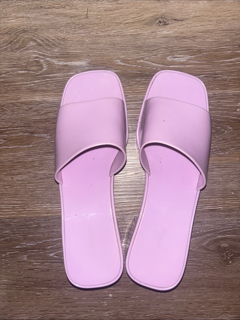 Ardene Pink Slide Sandals